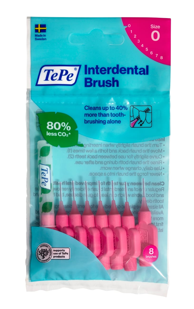 TePe Millitannburstar 0.4mm Bleikir