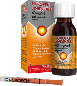 Nurofen Junior Jarðaberja Mixtúra 40mg/ml