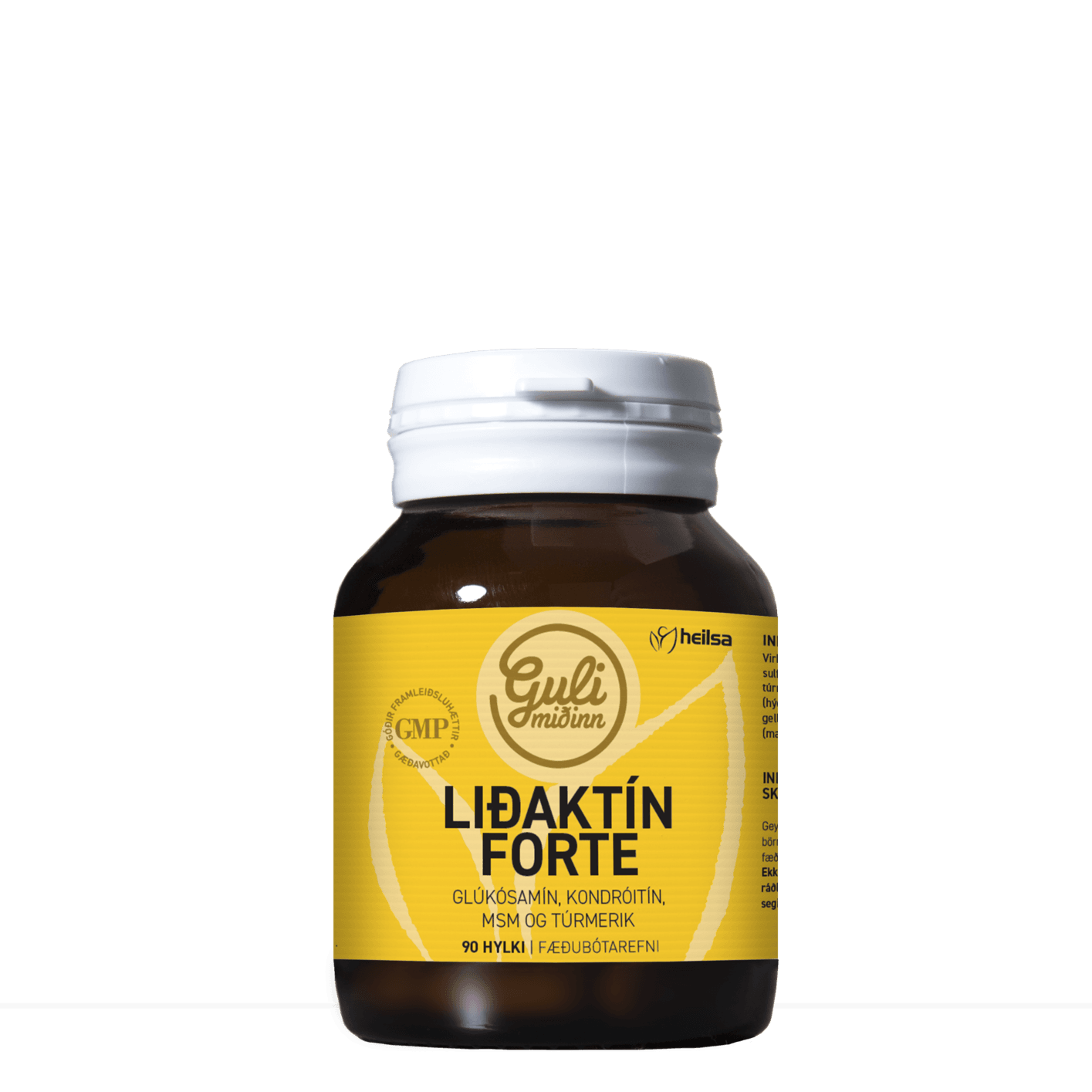 Guli Miðinn Liðaktín Forte 90stk