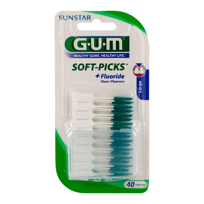 GUM Soft Picks Large 40stk tannstönglar m.flúor