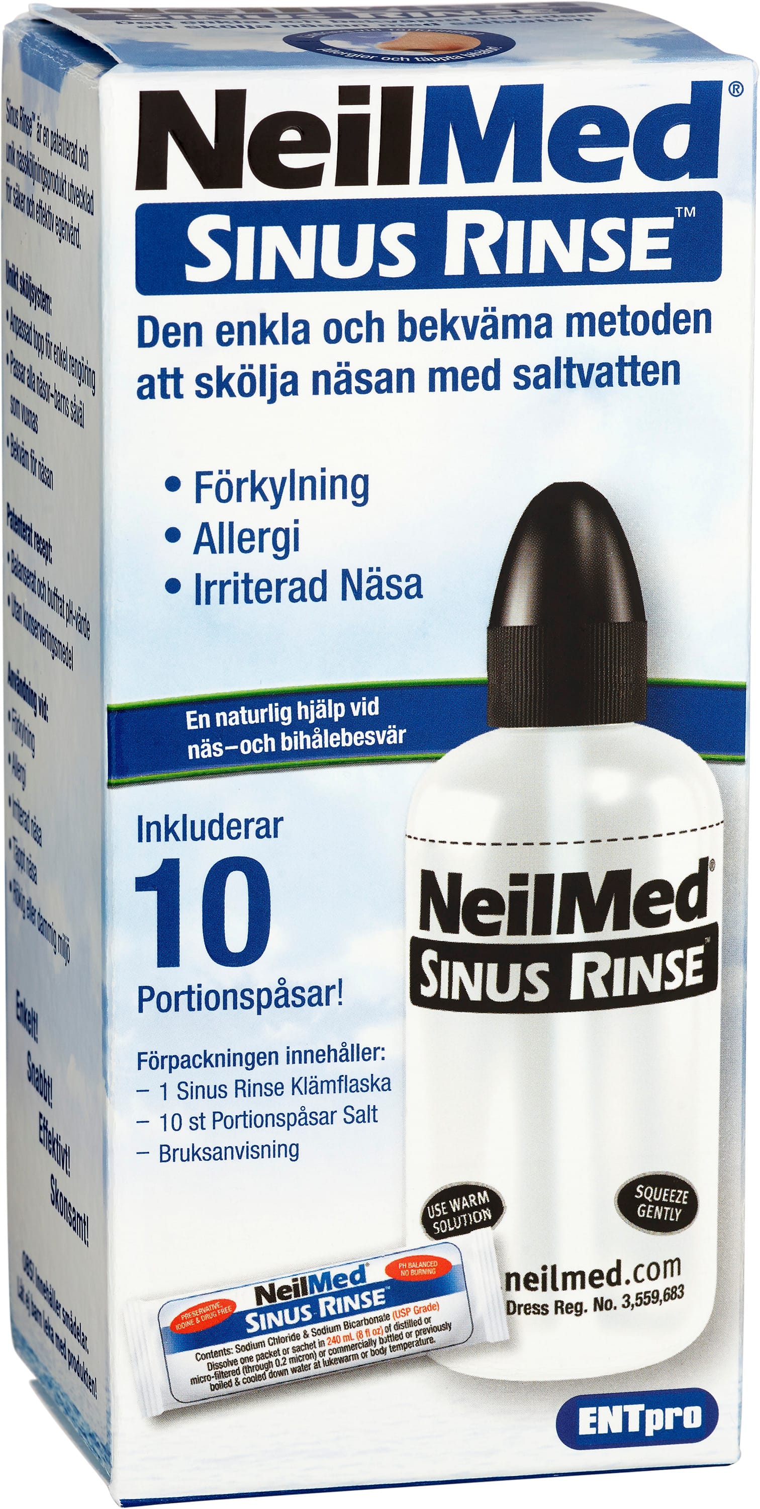 NeilMed Sinus Rinse Starter Kit 240ml 10 pokar