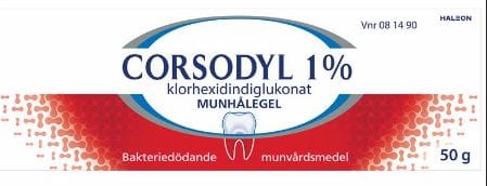 Corsodyl munnh.hl 10 mg/g 50 g