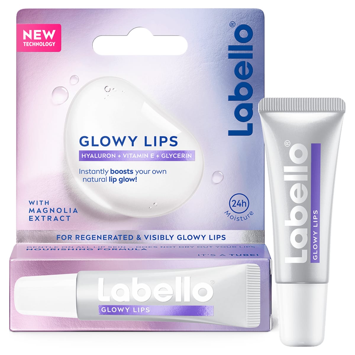 Labello Glowy Lips Magnolia 24h Moisture SPF30