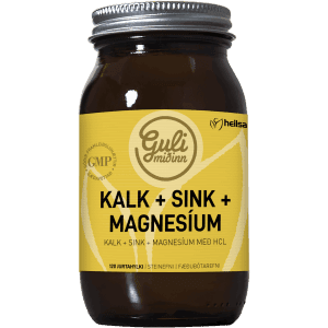 Guli Miðinn Kalk Magnesium og Sink 120stk