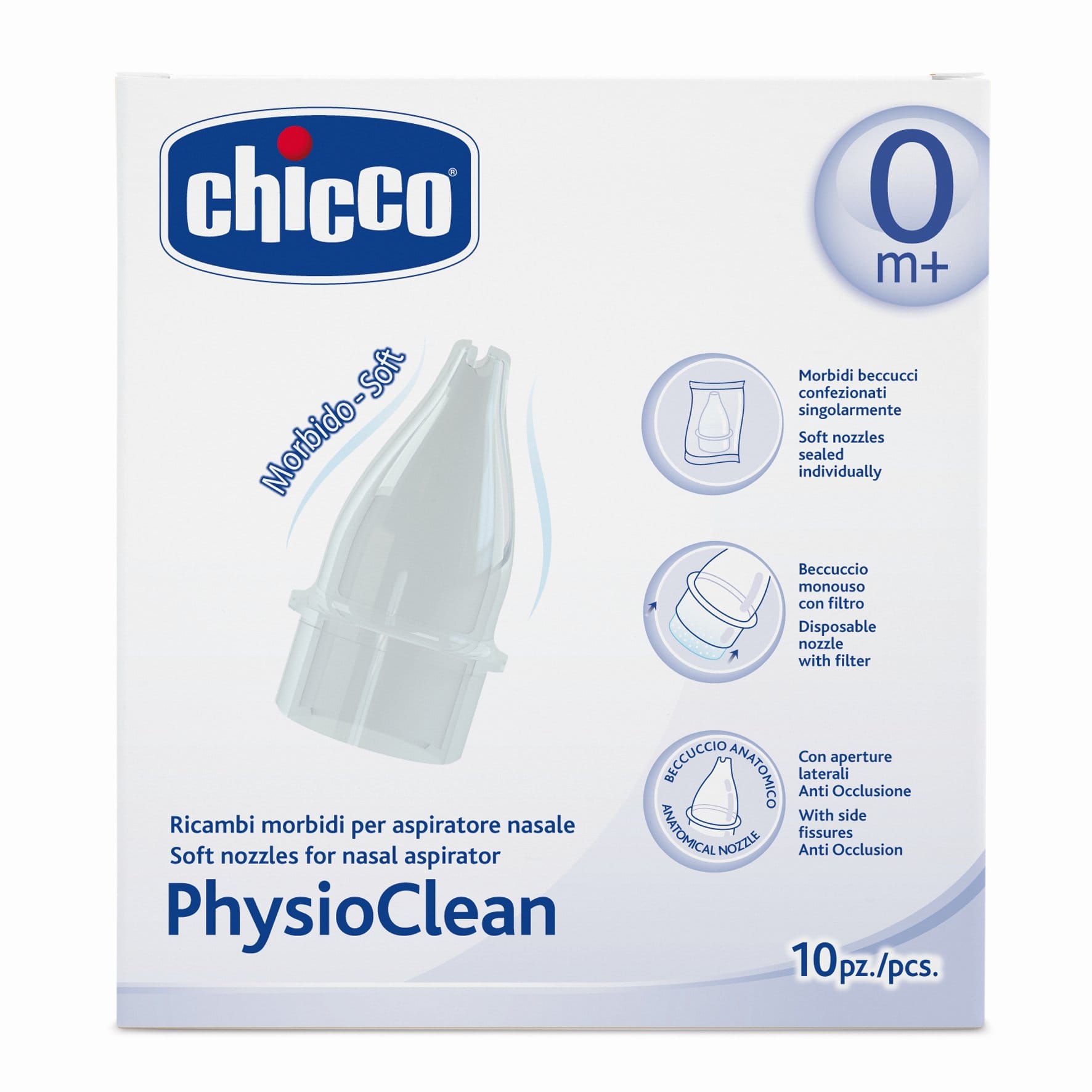 Chicco Mjúkar Hlífar Nefsugu