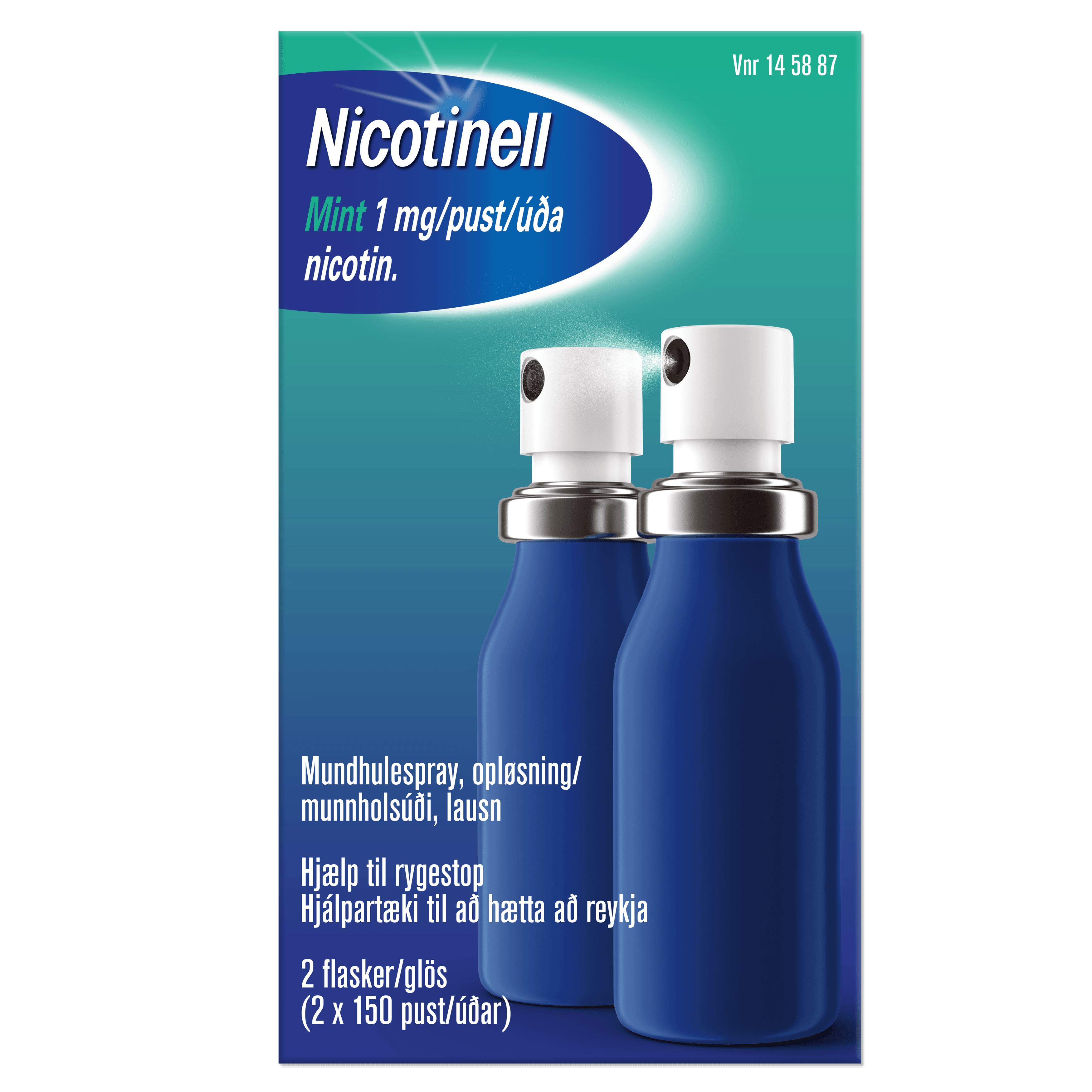 Nicotinell Mint, munnholsúði 1 mg 300 úða.sk