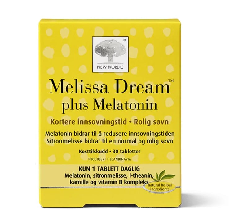 New Nordic Melissa Dream Með Melatónín 30stk