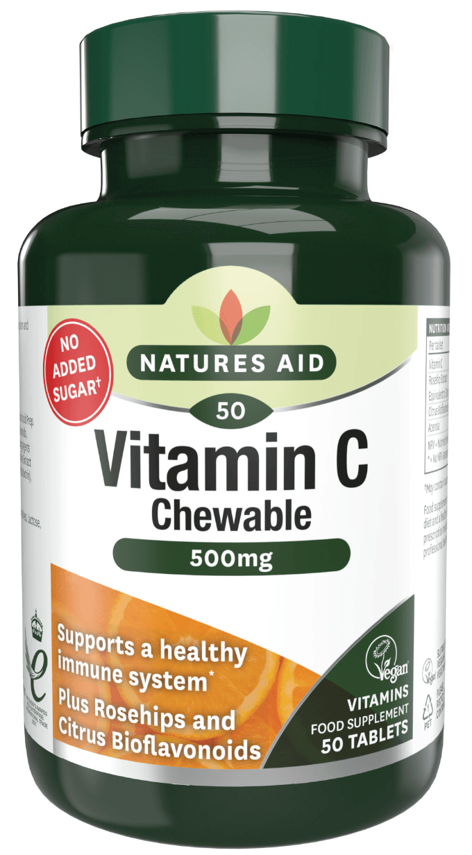 Natures Aid C Vítamín Tugguböflur 100stk