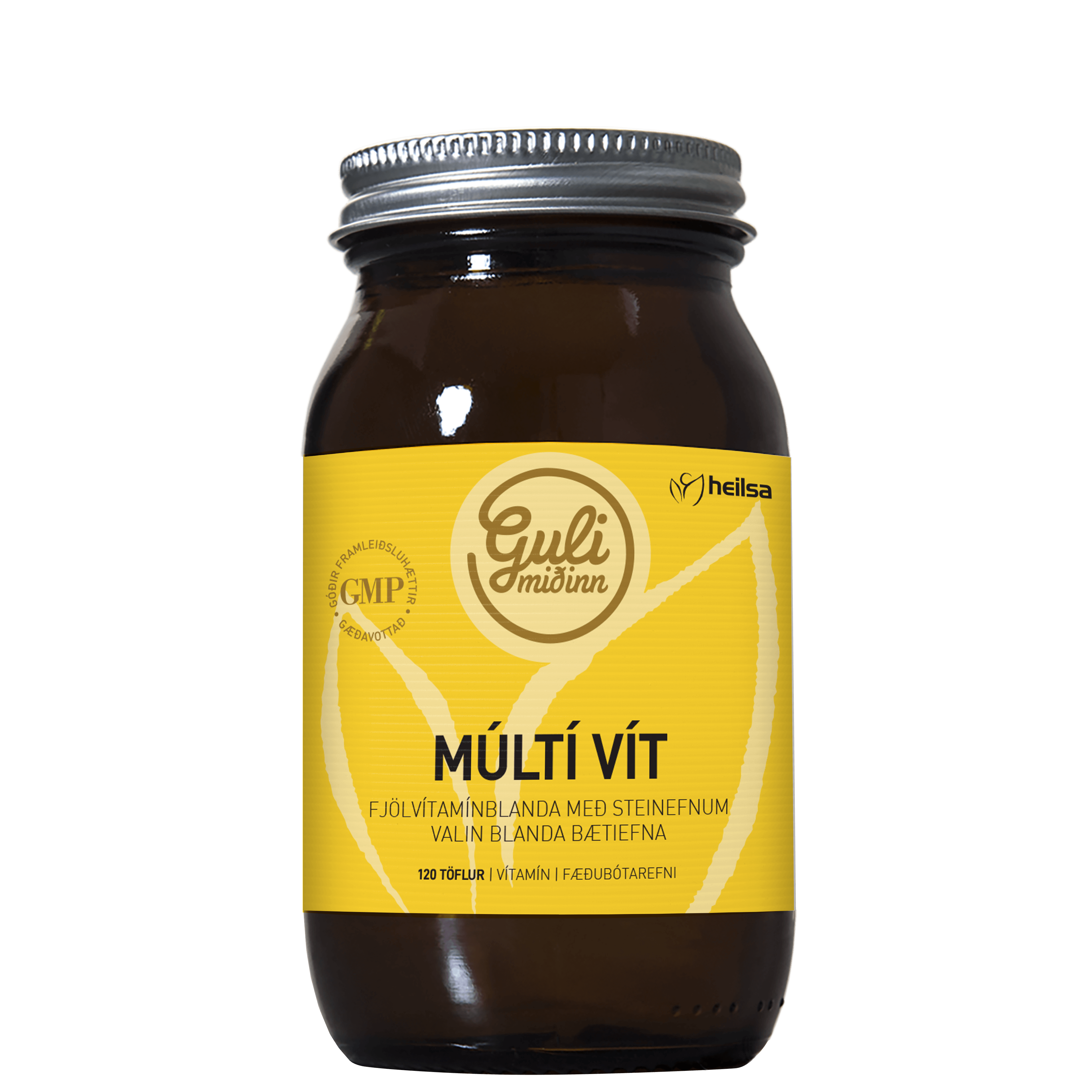 Guli Miðinn Múltí Vít 120stk