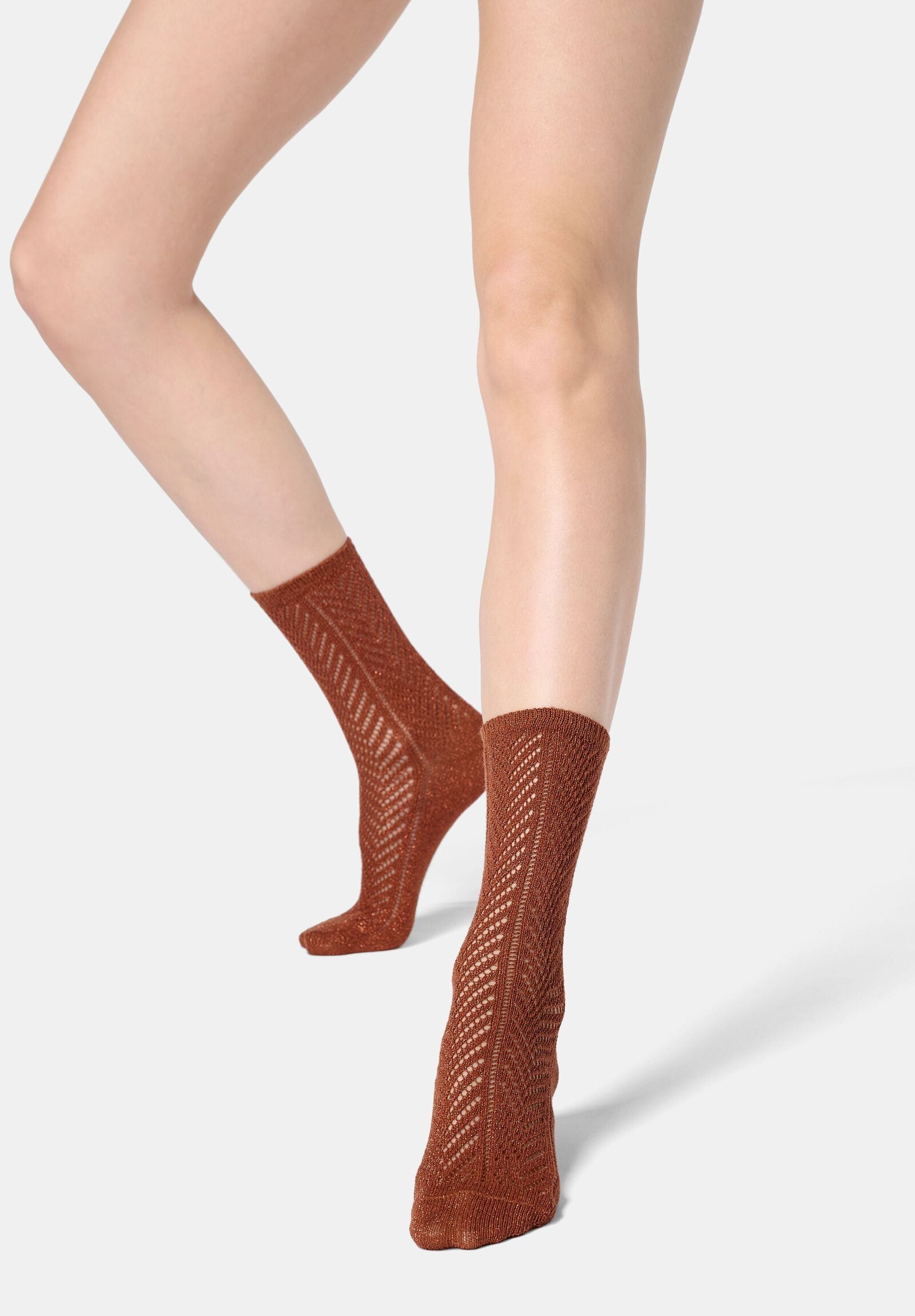 Oroblu Bright knit socks Gold