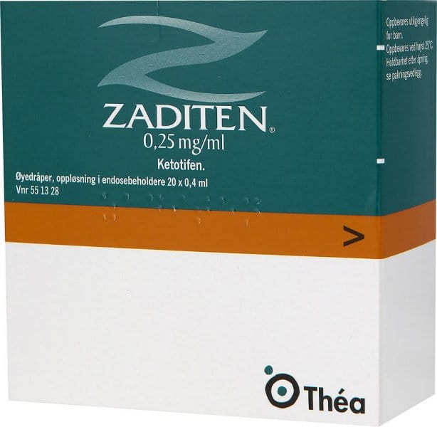 Zaditen augndr 0,25 mg/ml 8 ml