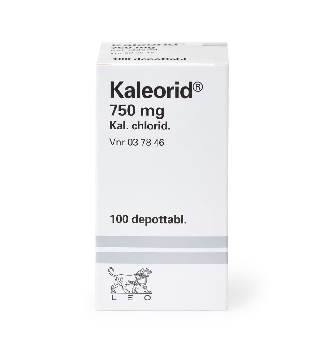 Kaleorid, forðatfl 750 mg 100 stk