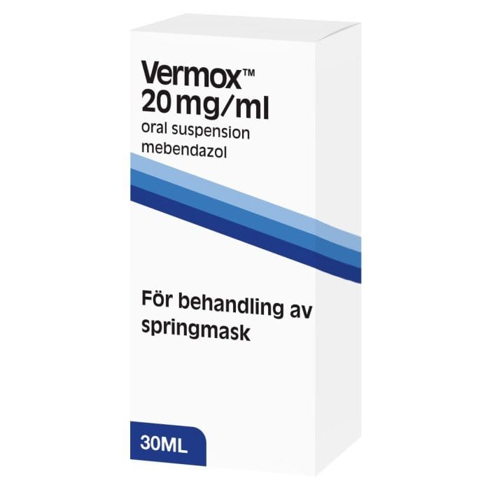 Vermox 20 mg/ml mixtúra, dreifa