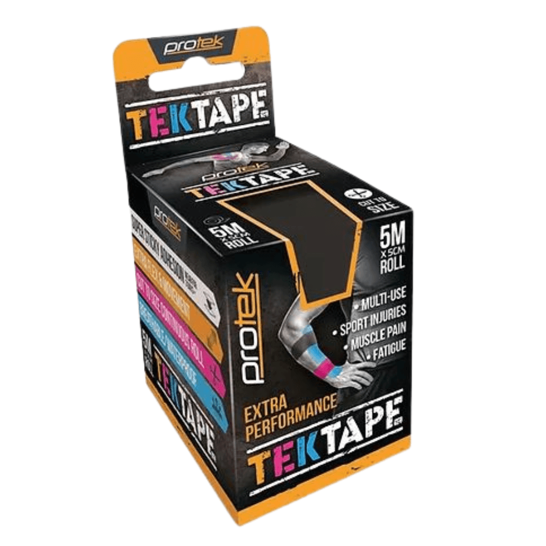 Protek TEKTAPE kinesiology Tape 5cm x 5m Black
