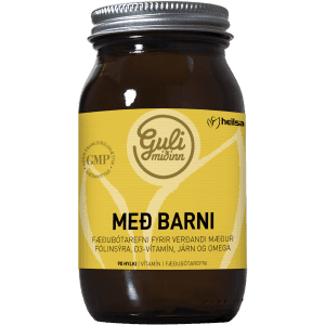 Guli Miðinn Með Barni 90stk