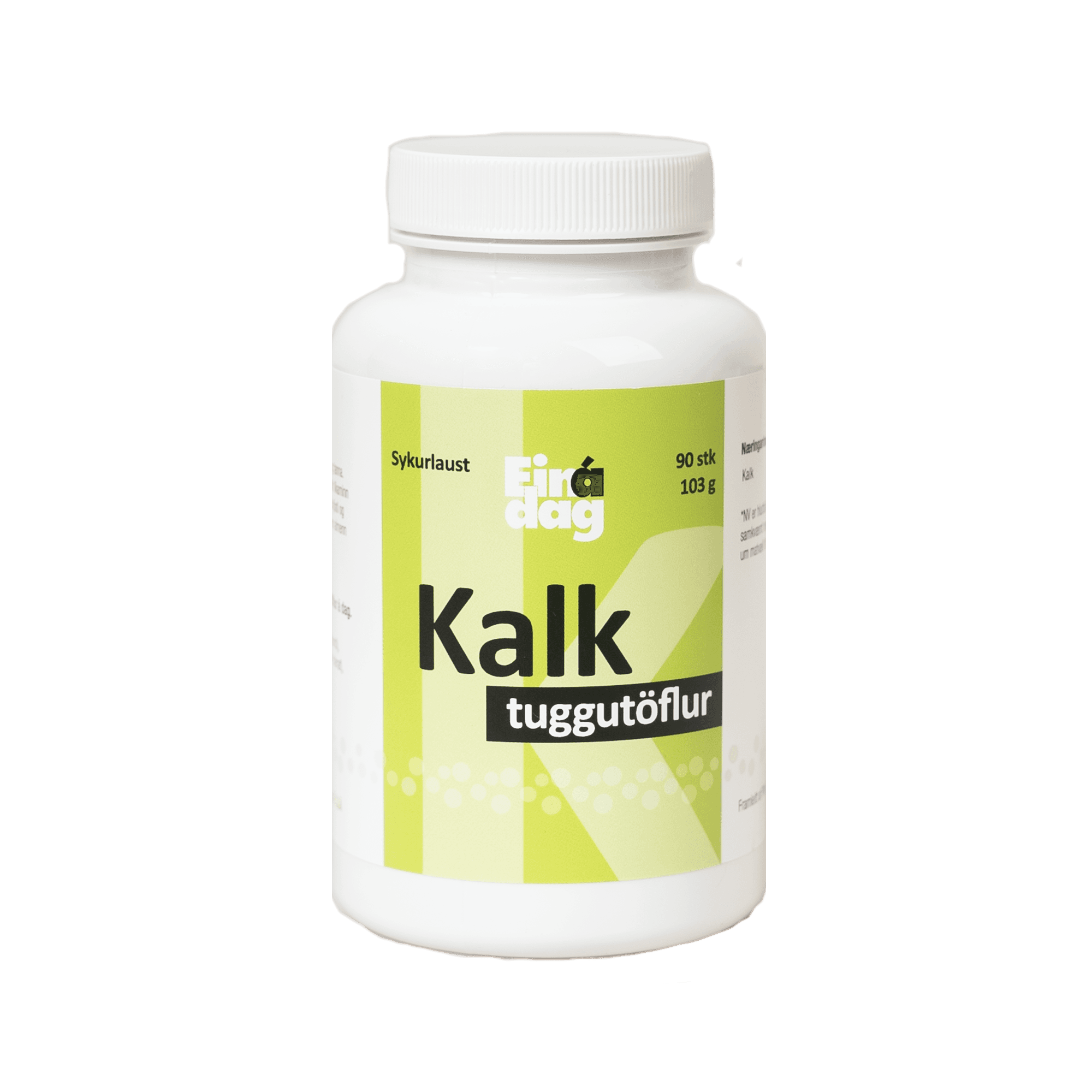 Ein á dag Kalk Tuggutöflur 90stk