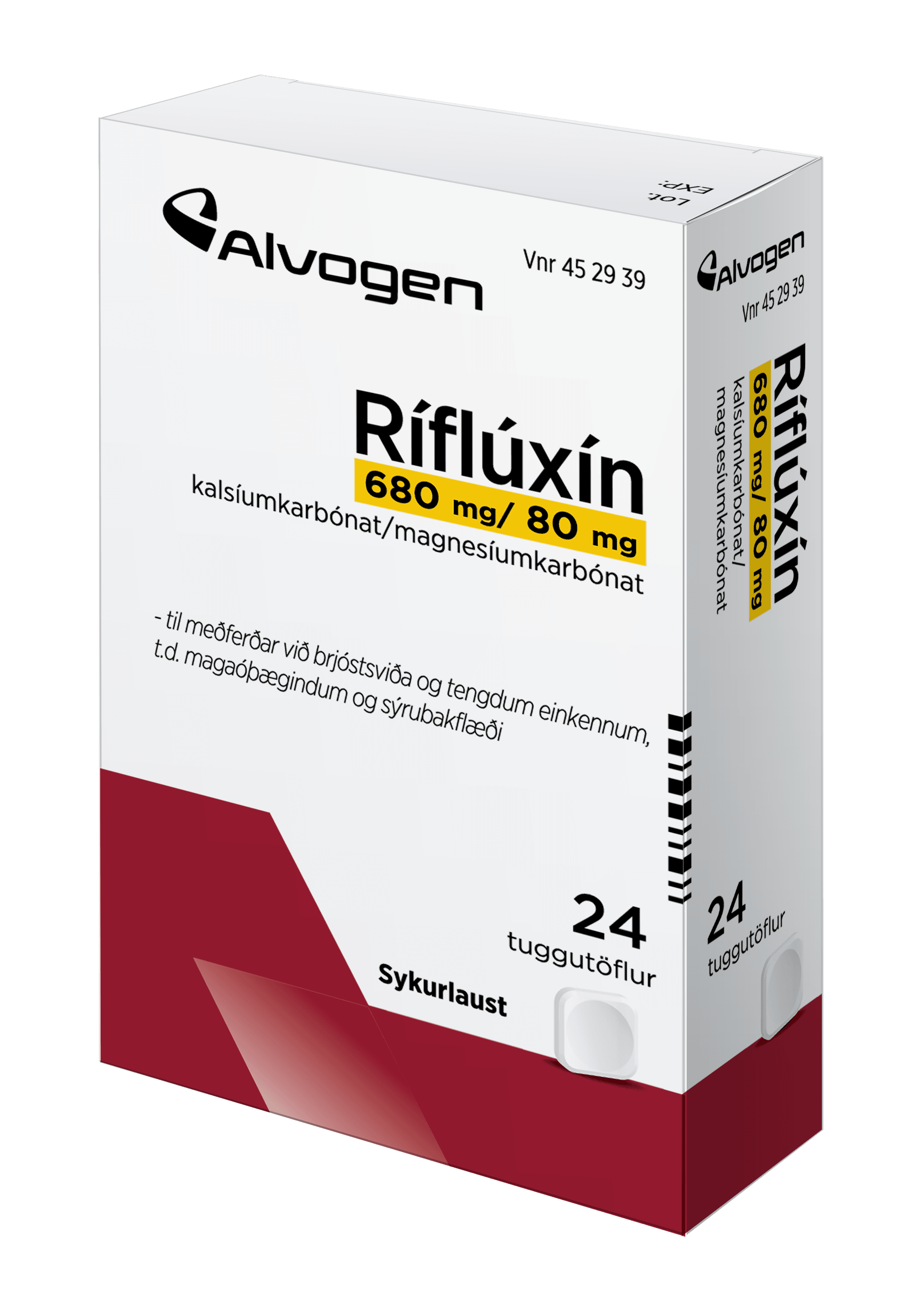 Ríflúxín, sog/tugg 0 24 stk