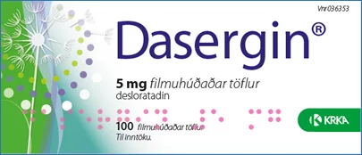 Dasergin, filmhtfl 5 mg 100 stk