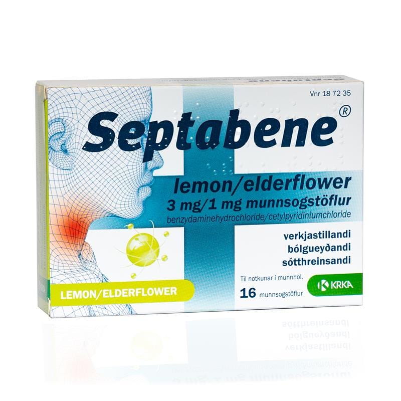 Septabene lemon/elderflower, sogtfl 0 16 stk