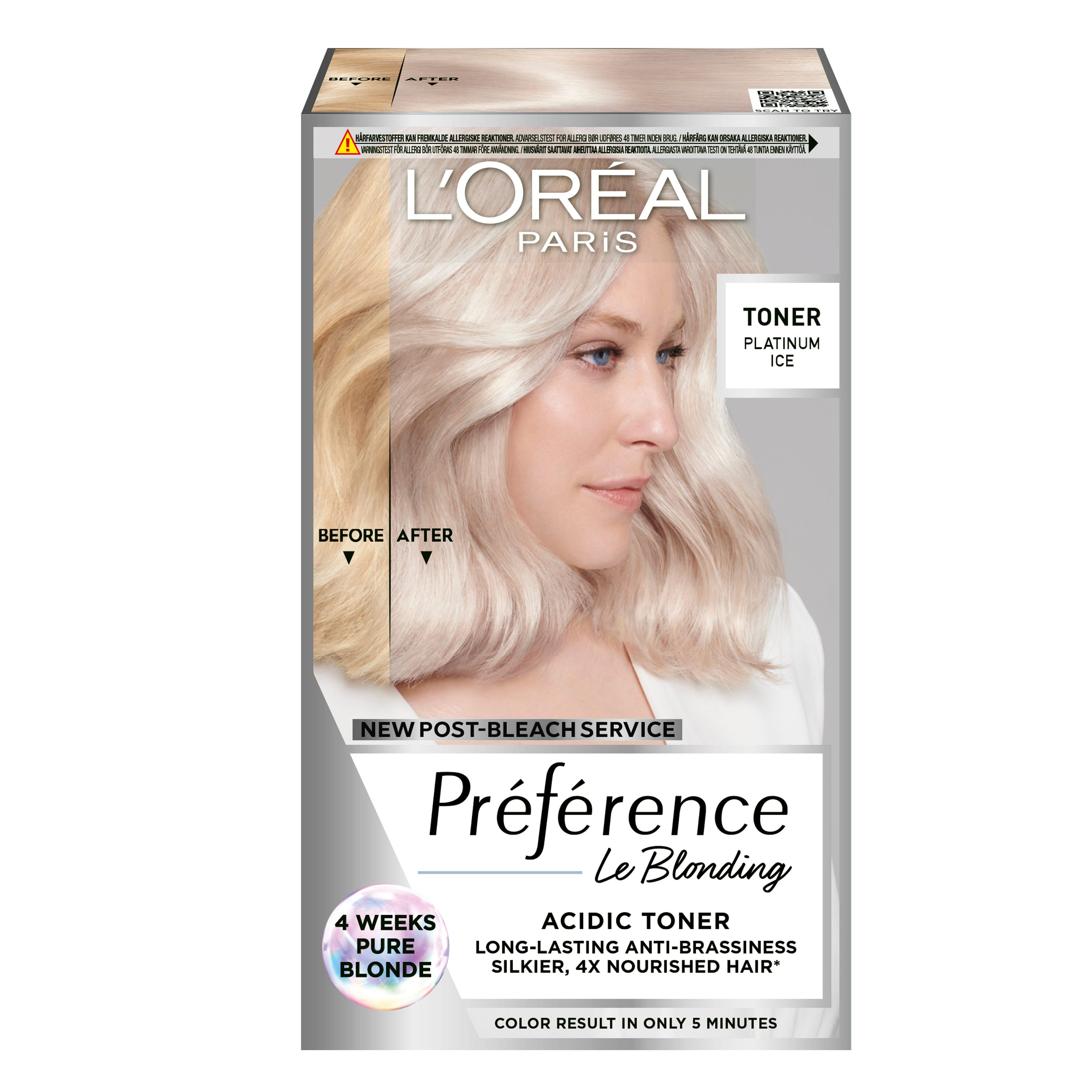 L'ORÉAL Preférence Acidic Toner Platinum Ice