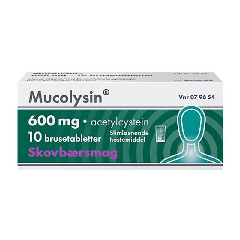 Mucolysin, freyðit 600 mg 10 stk