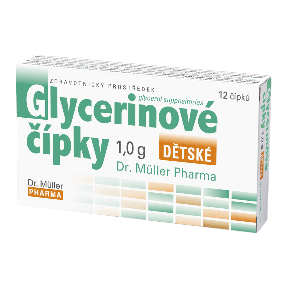 Glýserín Endaþarmsstílar 12stk 1,0g Börn