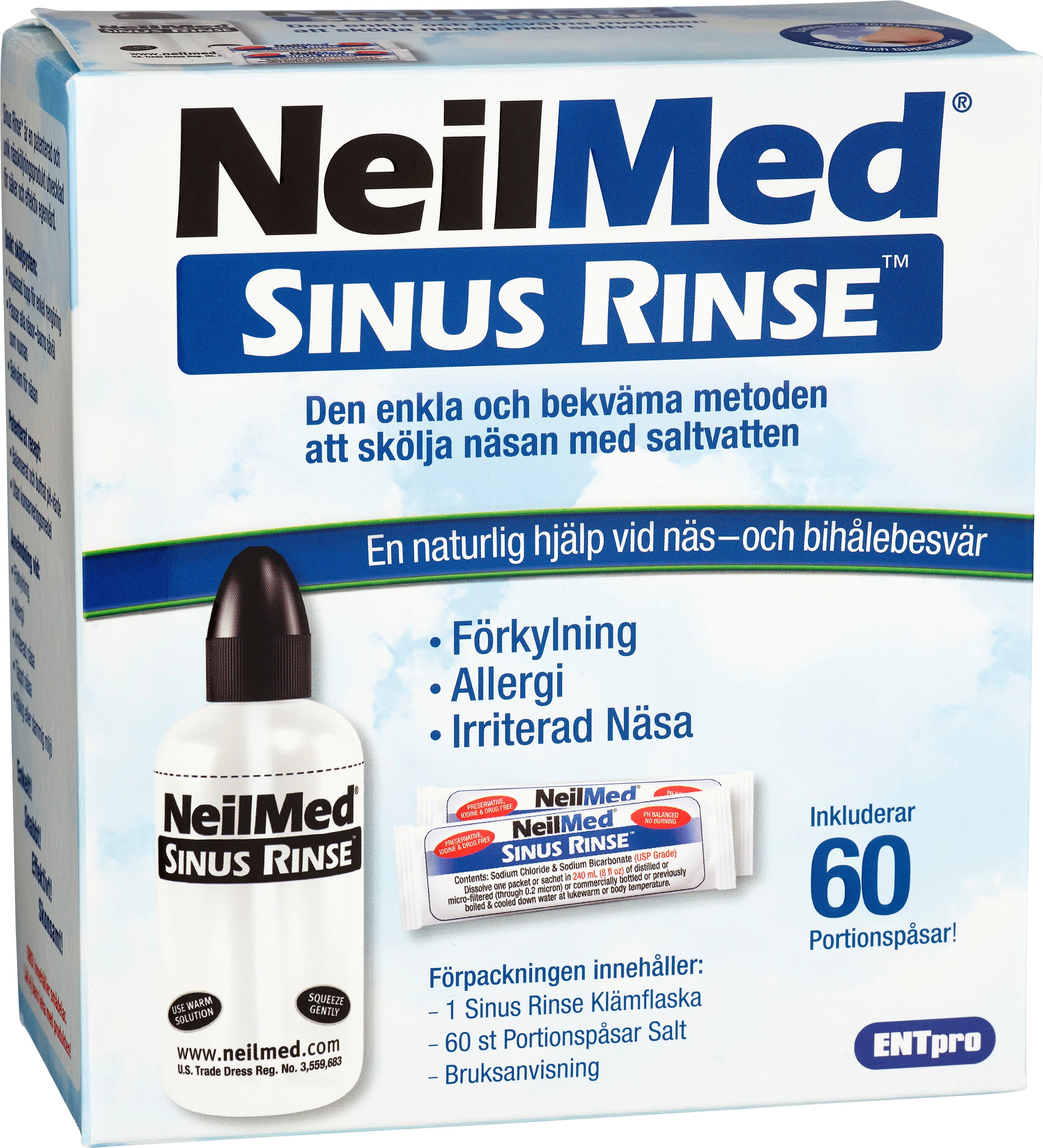 NeilMed Sinus Rinse Kit 240ml 60 pokar
