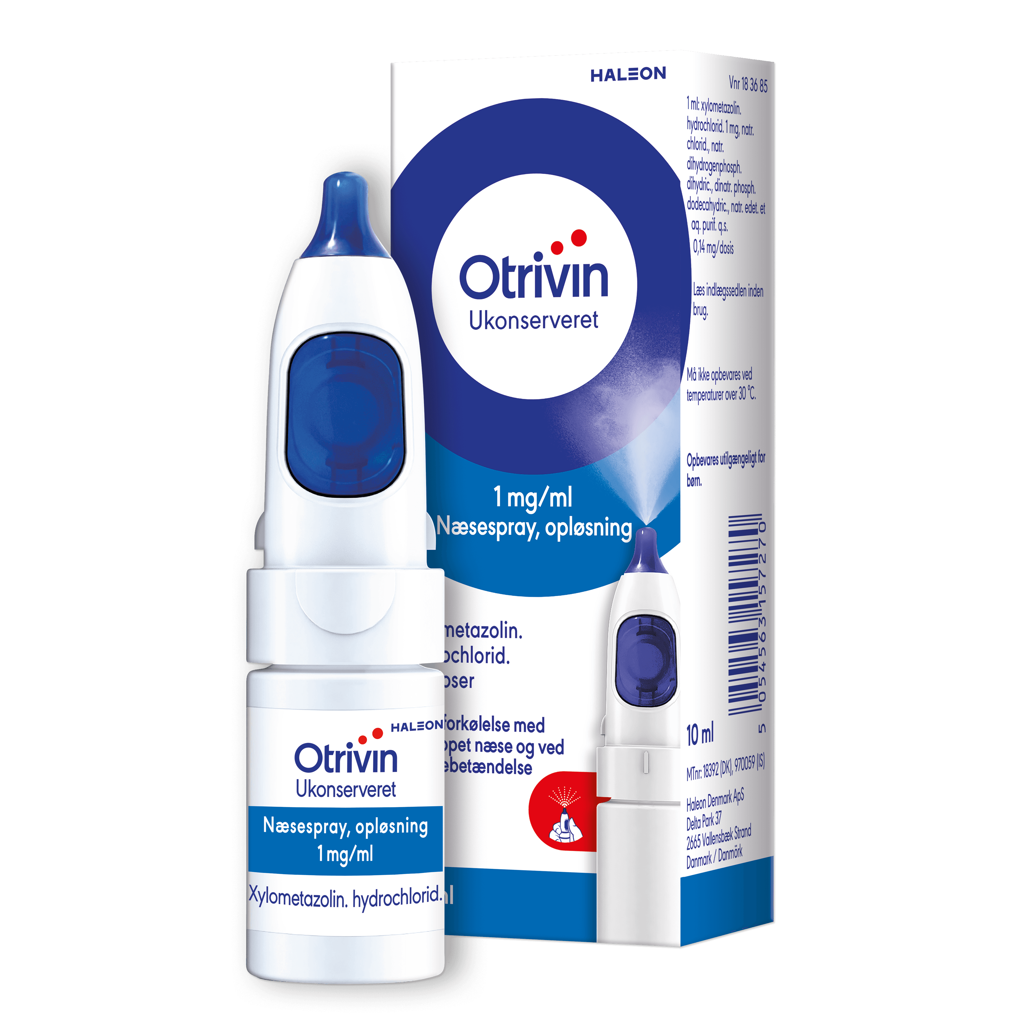 Otrivin ukonserveret, nefúði 1 mg/ml 10 ml