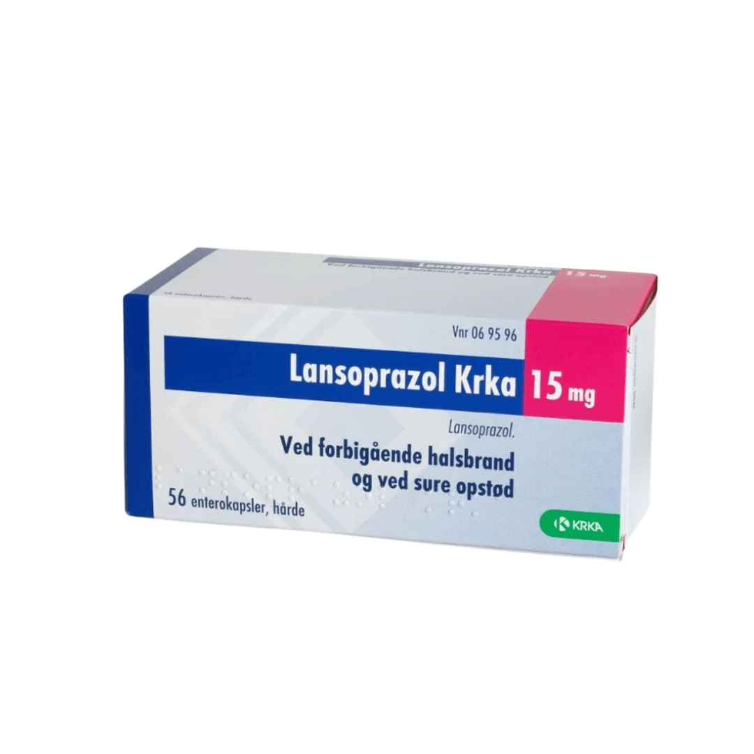 Lansoprazol Krka, sþ-hylki 15 mg 56 stk