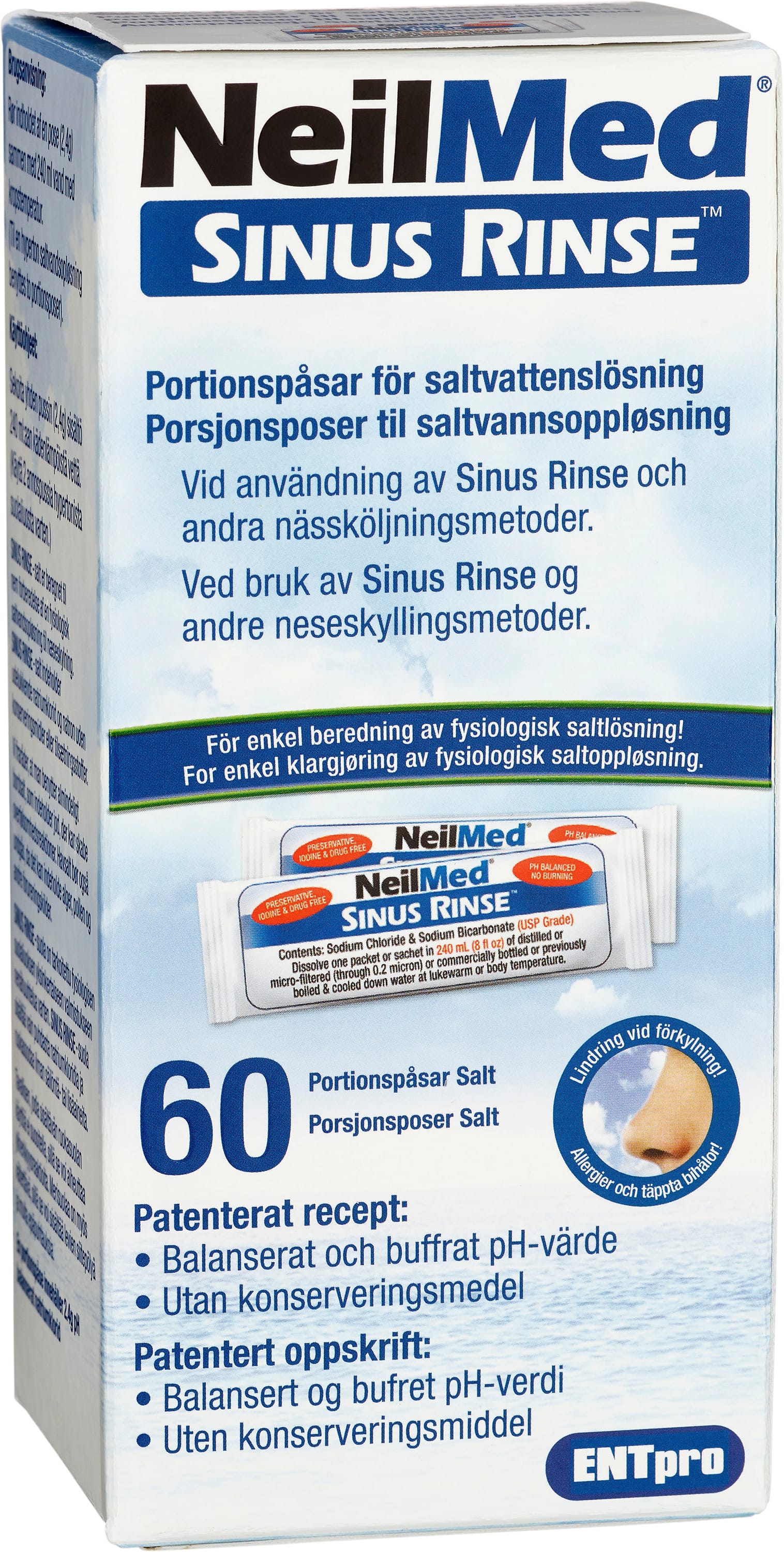 NeilMed Sinus Rinse Sachets 60 Pokar