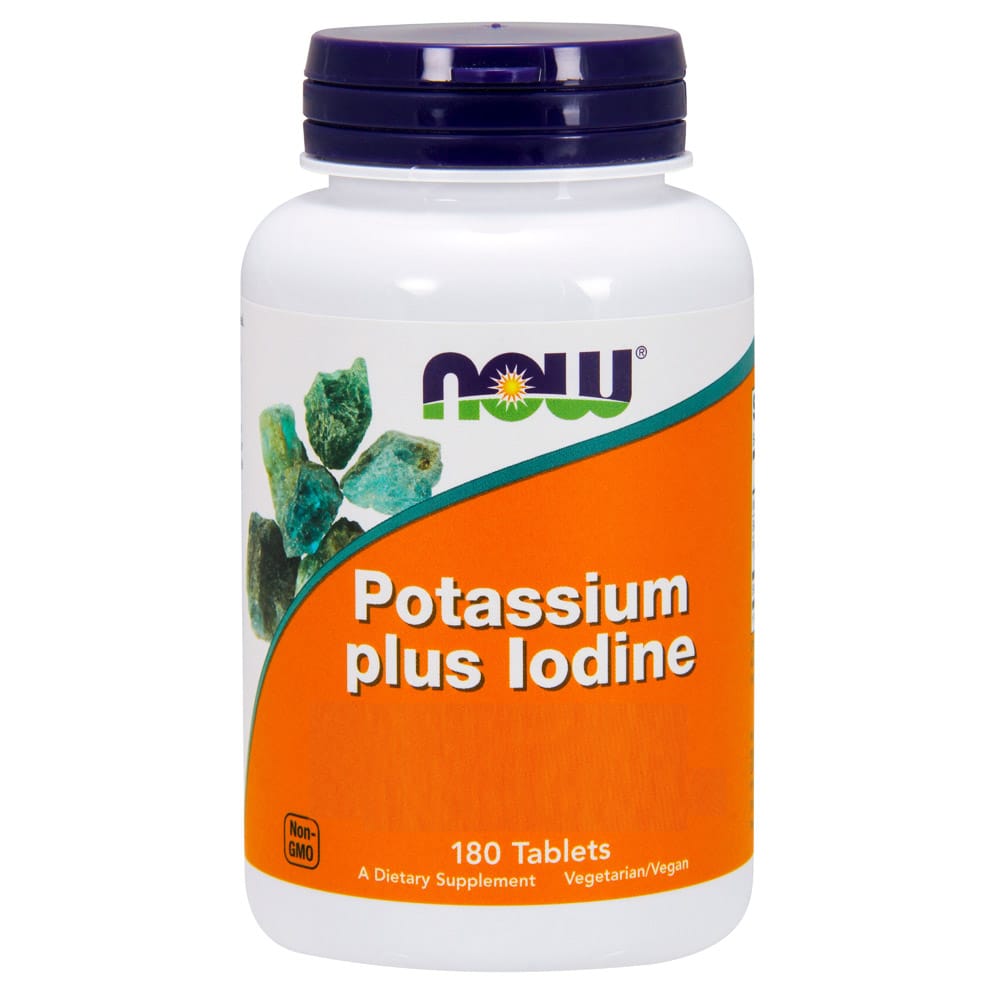 NOW Potassium Plus Iodine 180stk