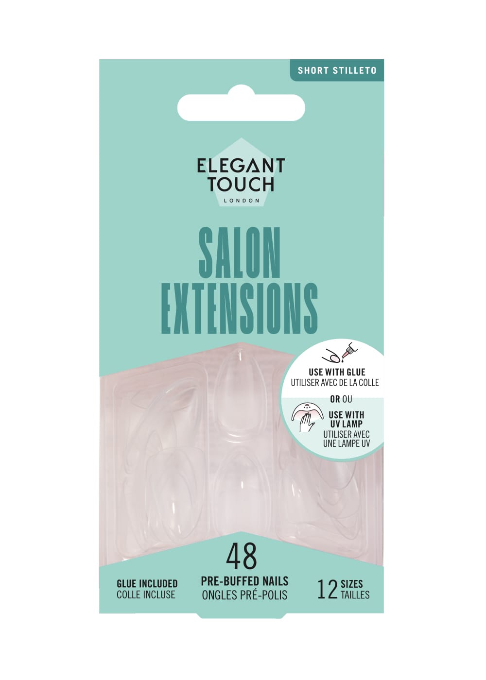Elegant Touch Salon Extensions Short Stiletto