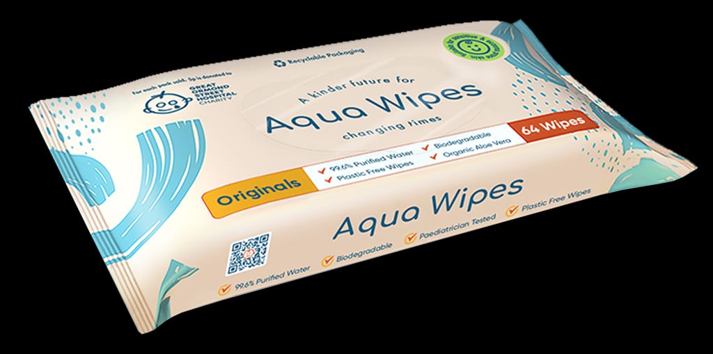 Aqua Wipes Blautþurrkur 64stk