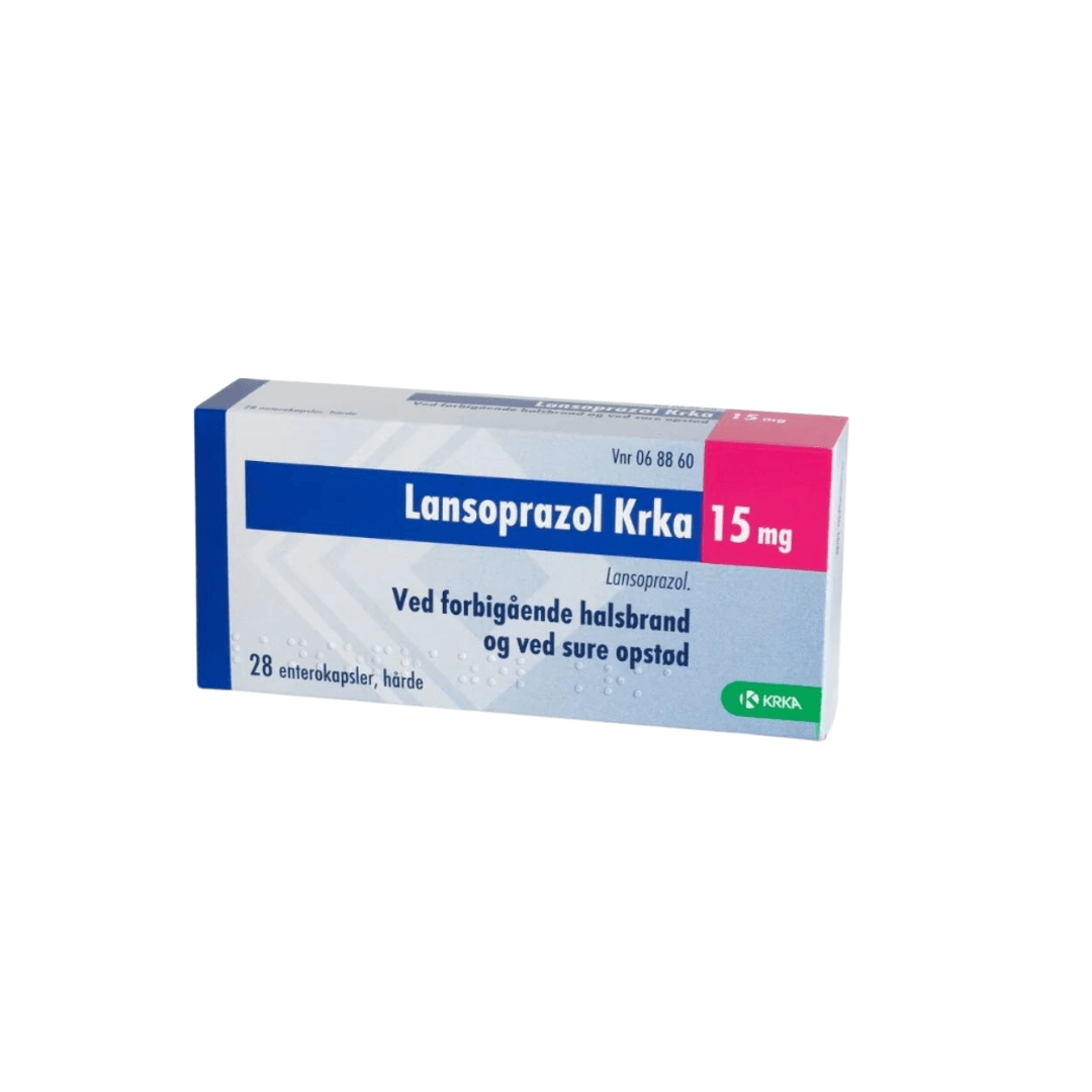 Lansoprazol Krka, sþ-hylki 15 mg 28 stk