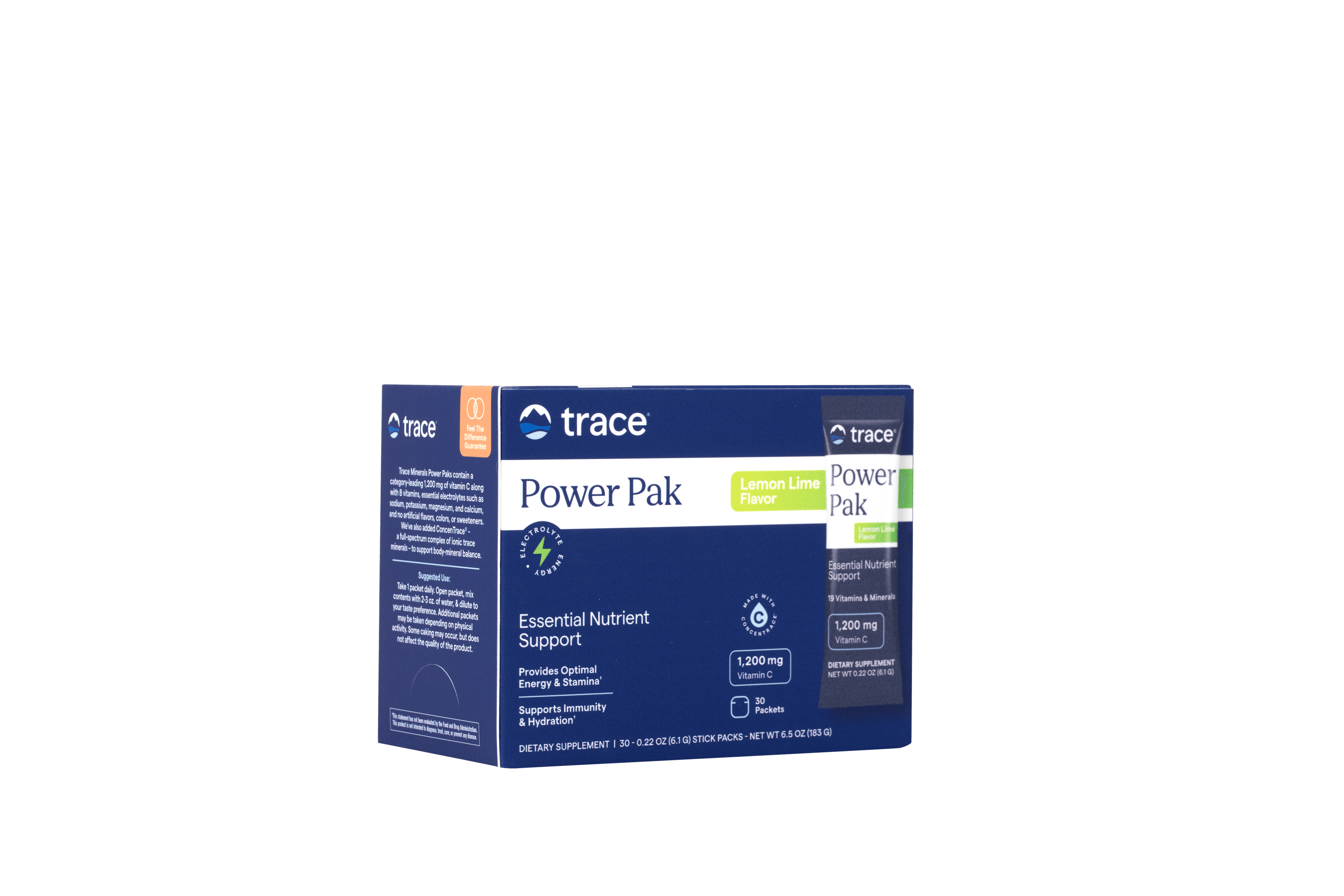 Trace Minerals PowerPack Sítróna 30stk