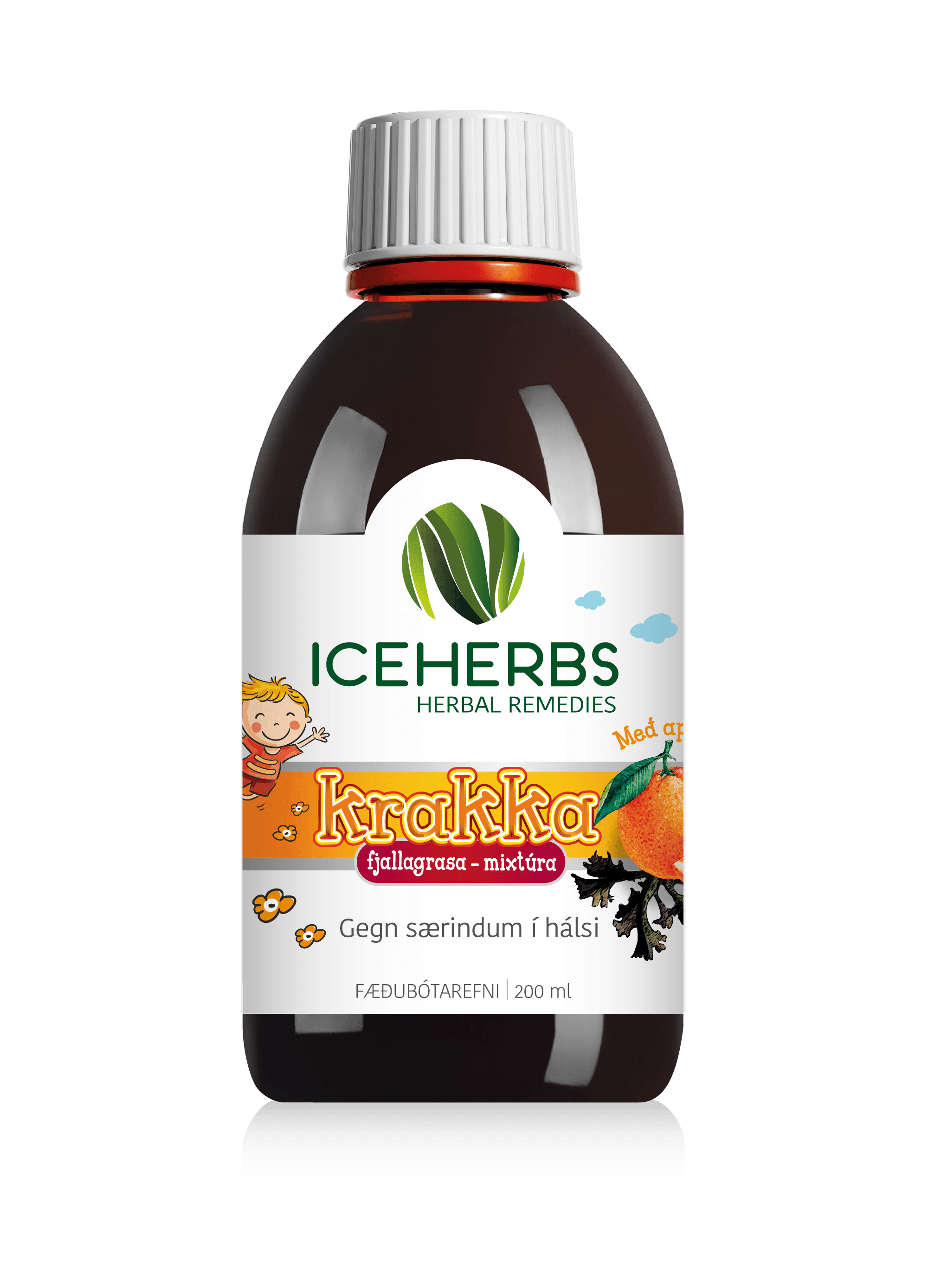 ICEHERBS Krakkamixtúra Appelsínubragð 200ml