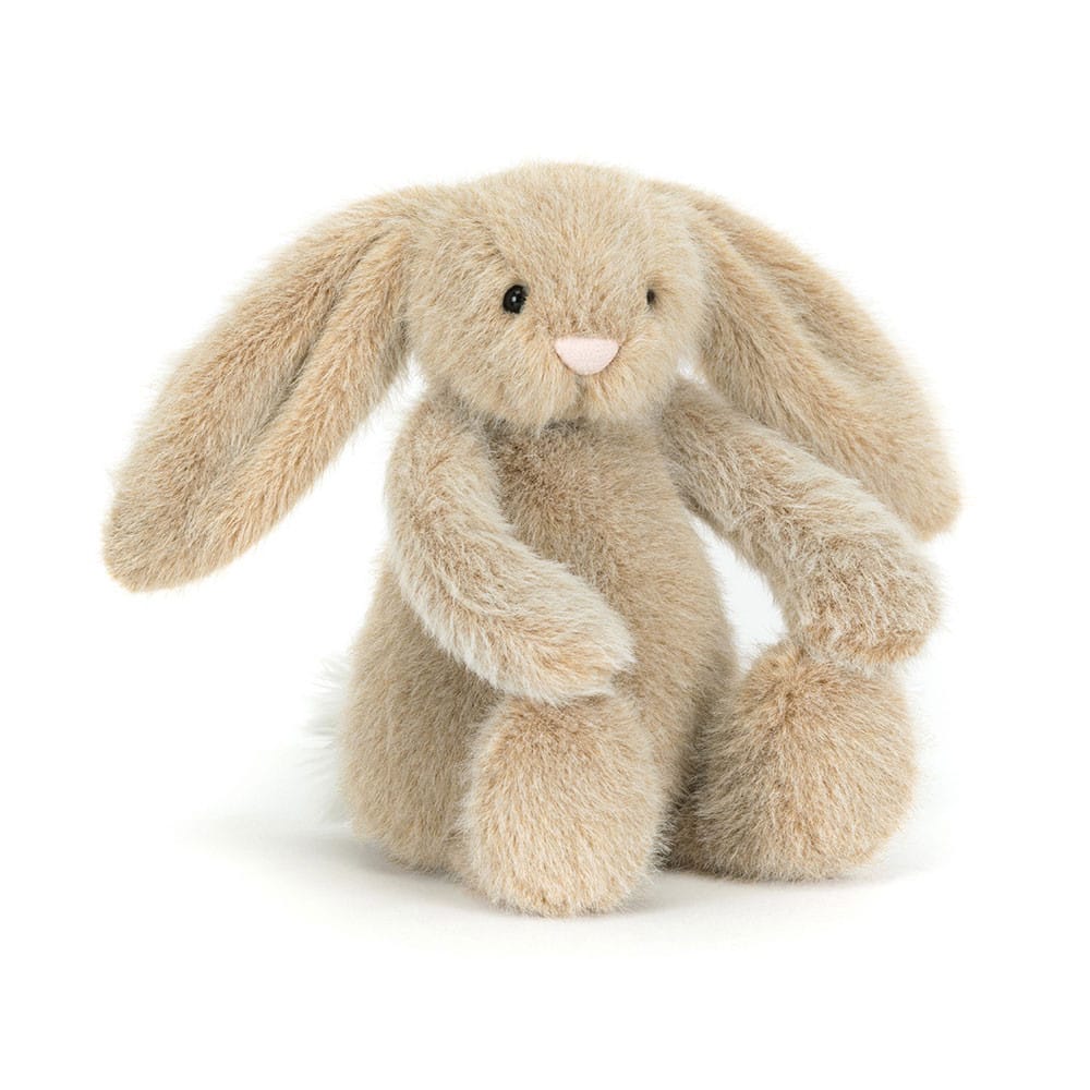 Jellycat fluffet ljósbrún kanína small