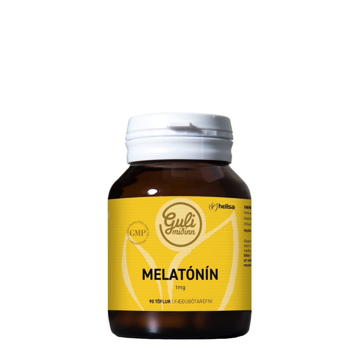 Guli Miðinn Melatonin 1mg 90stk