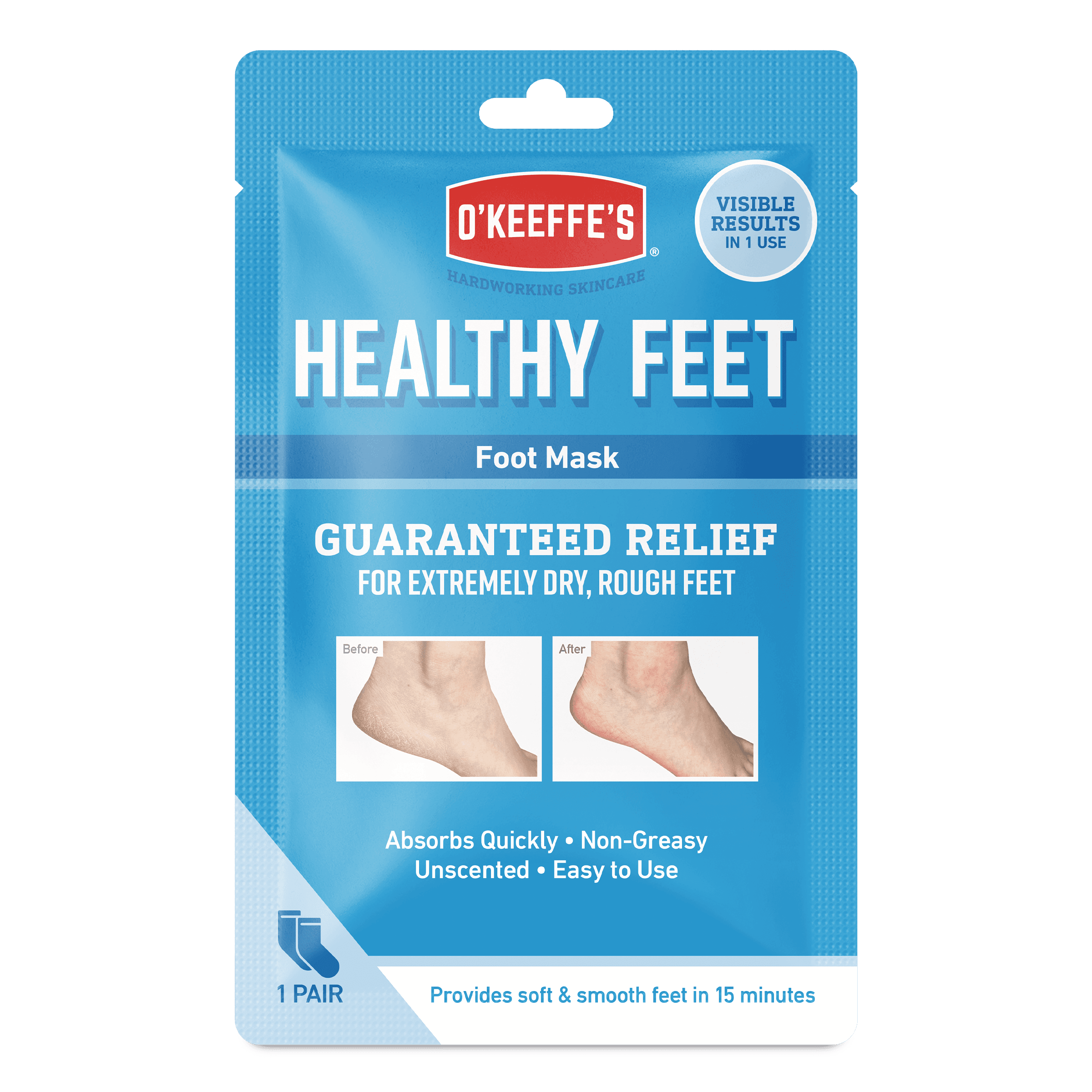 O´KEEFE´S Healthy Feet Footmask 1 par