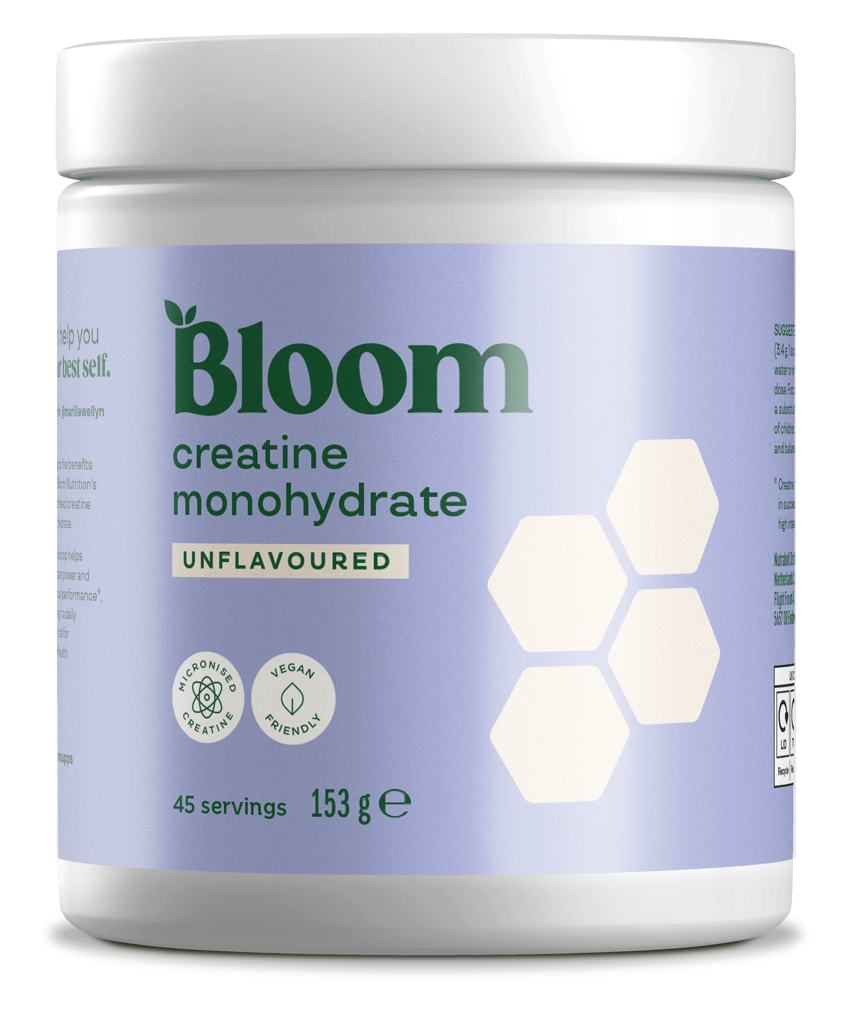 Bloom Creatine Unflavoured 153g