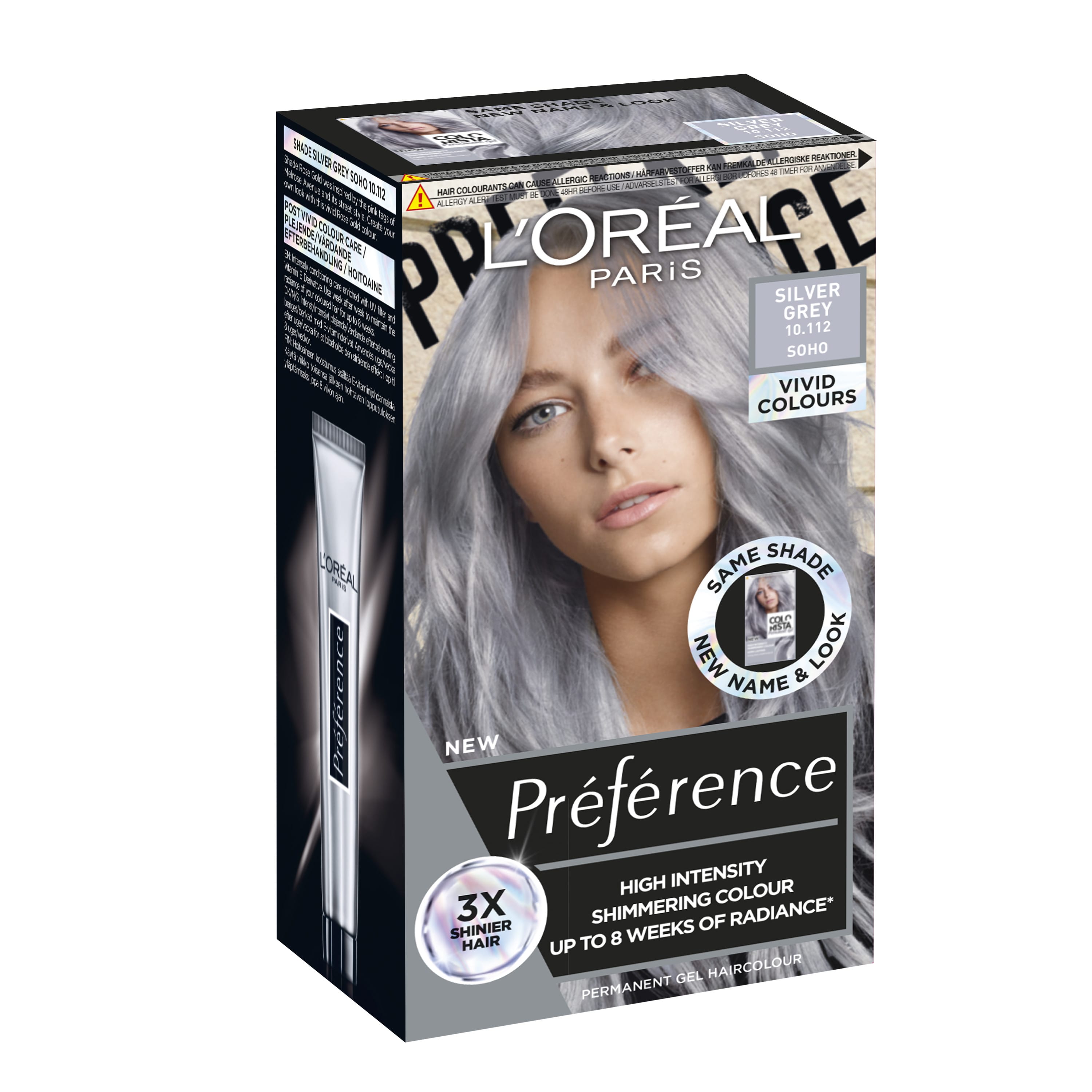 L´Oreal Preference Vivids 10.112 Silver Grey