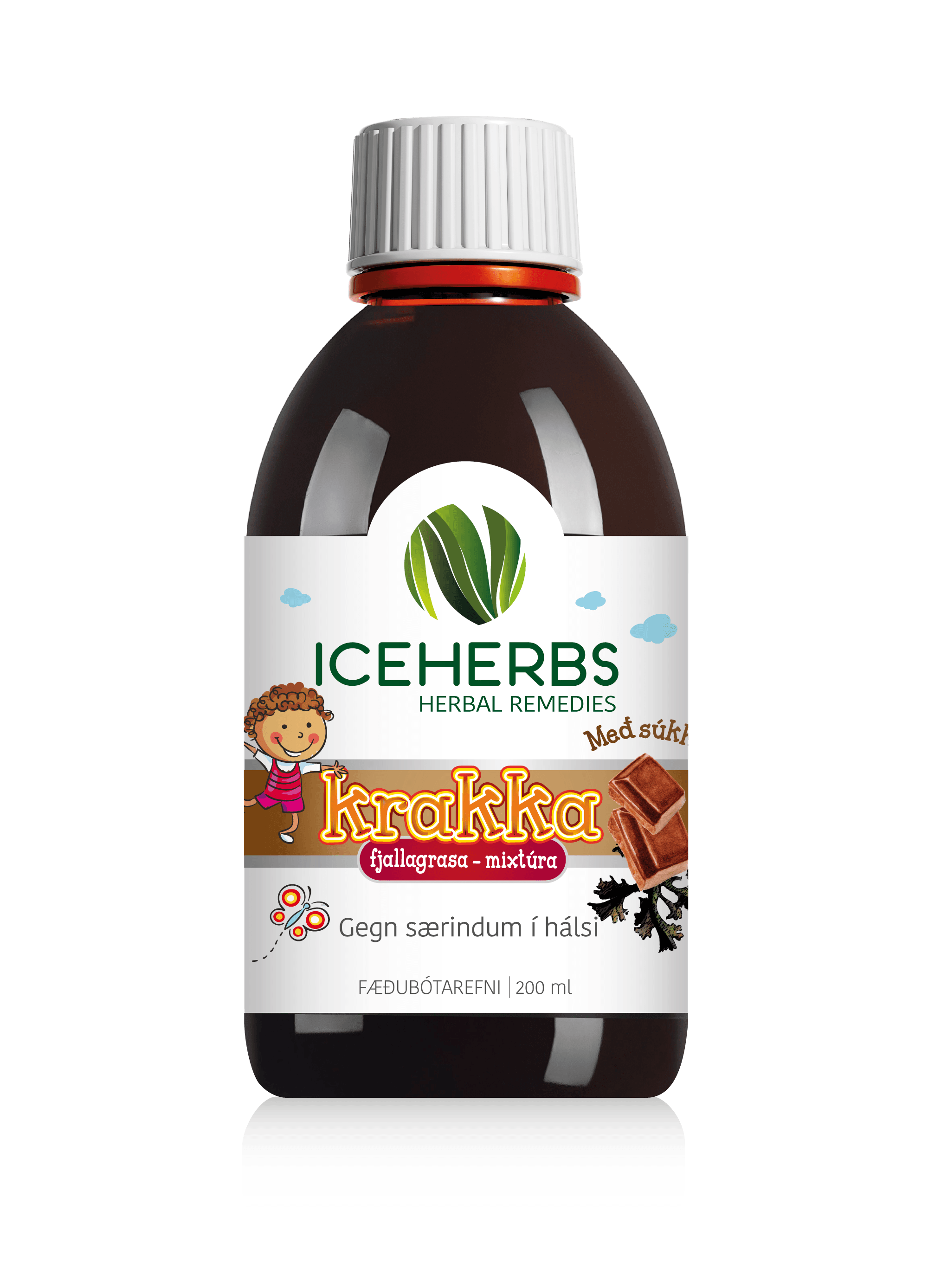 ICEHERBS Krakkamixtúra Súkkulaðibragð 200ml