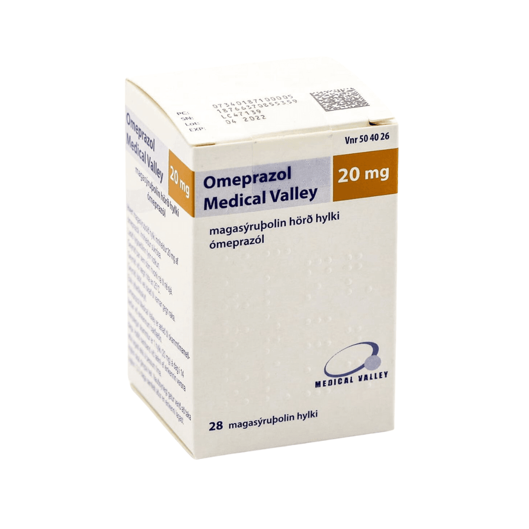 Omeprazol Medical Valley, sþ-hylki 20 mg 28 stk