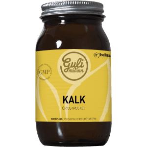 Guli Miðinn Kalk Ostruskel 500mg 120stk