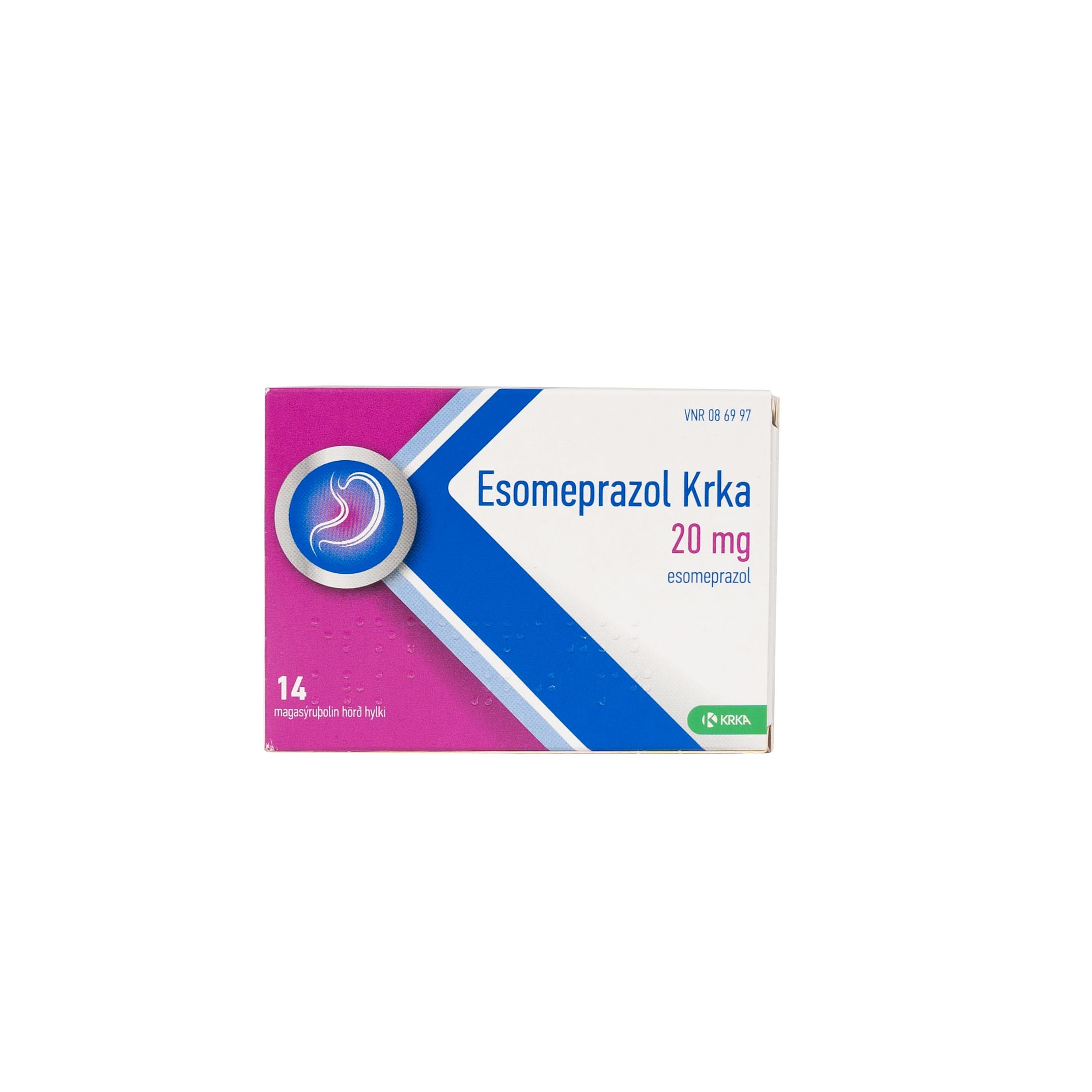 Esomeprazol Krka, sþ-hylki 20 mg 14 stk