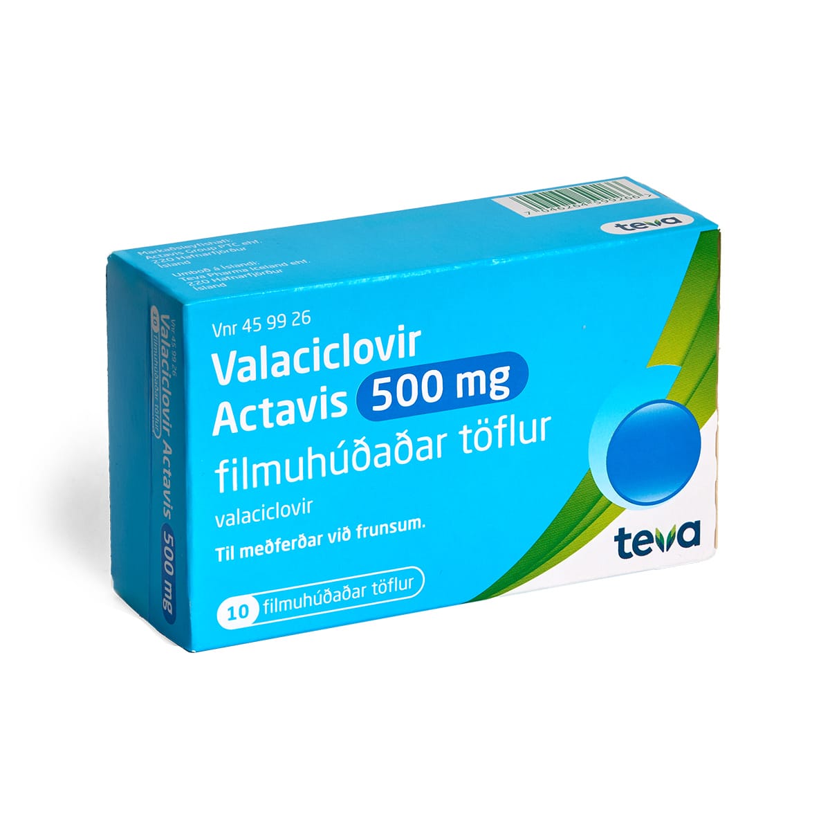 Valaciclovir Actavis, filmhtfl 500 mg 10 stk