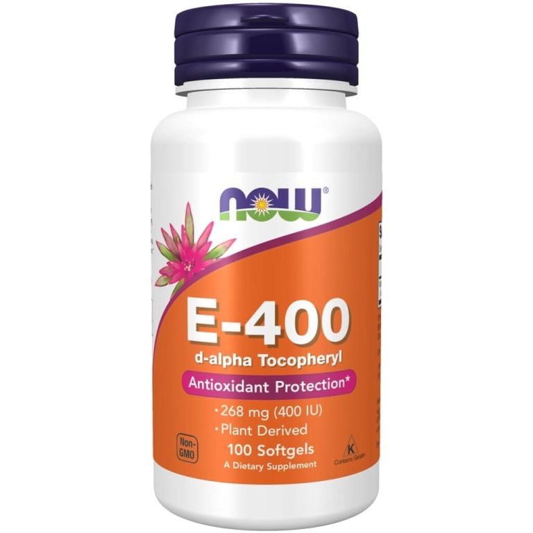 NOW E 400iu 100% Natural 100stk