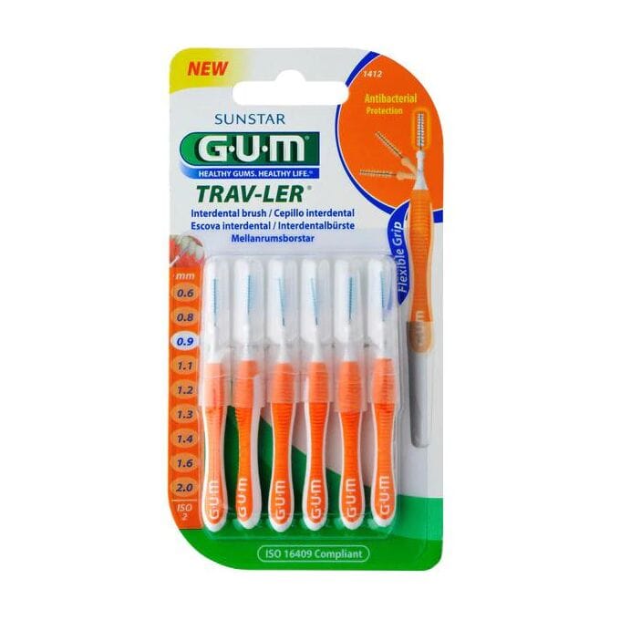 GUM Millitannburstar 0,9mm Orange 6stk