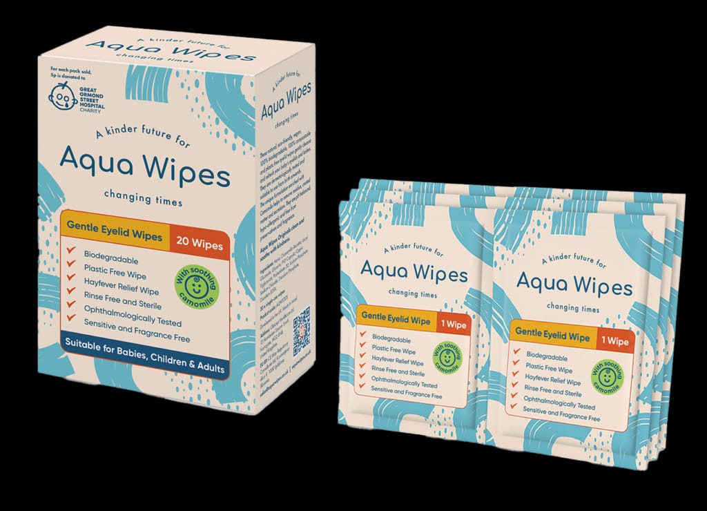Aqua Wipes Blautþurrkur f.Augu 20stk