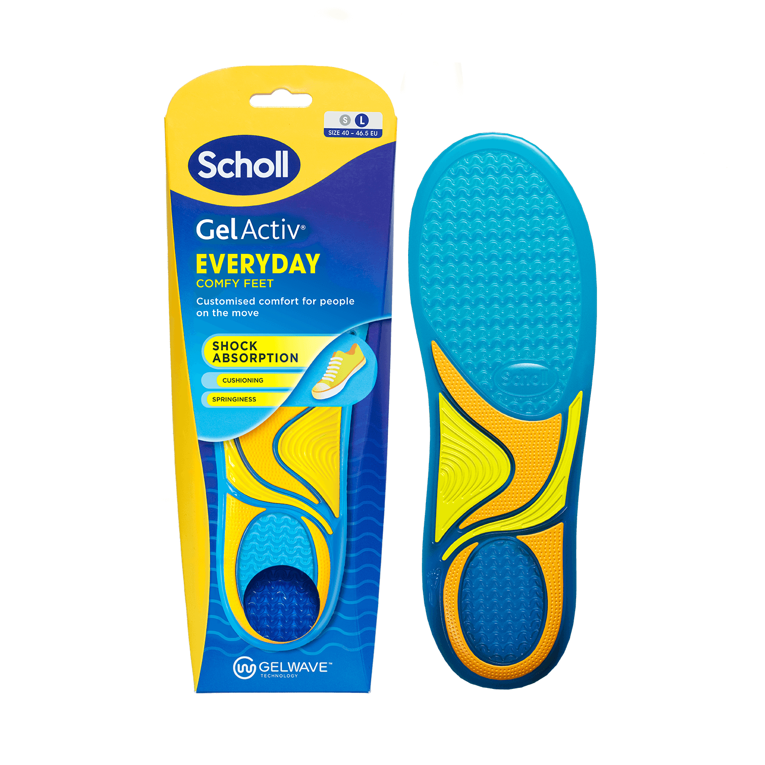 Scholl Gel Everyday innlegg fyrir karla